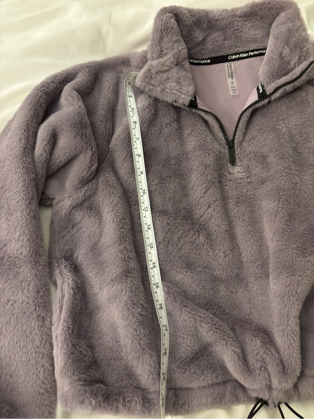 Calvin Klein Performance Plush Half-Zip Pullover - Lavender Gray